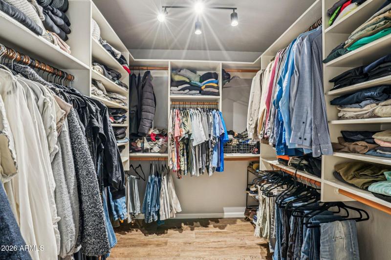 Primary closet