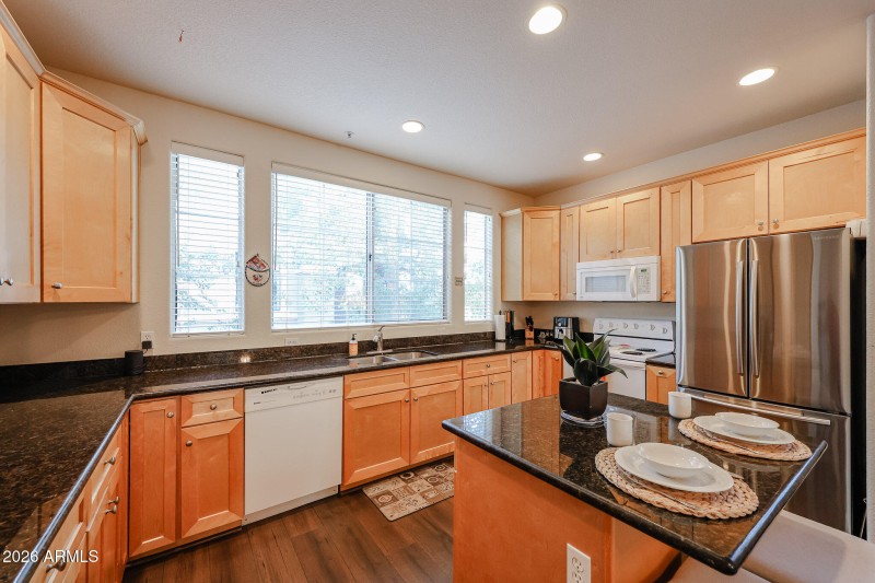 Sink under scenic window