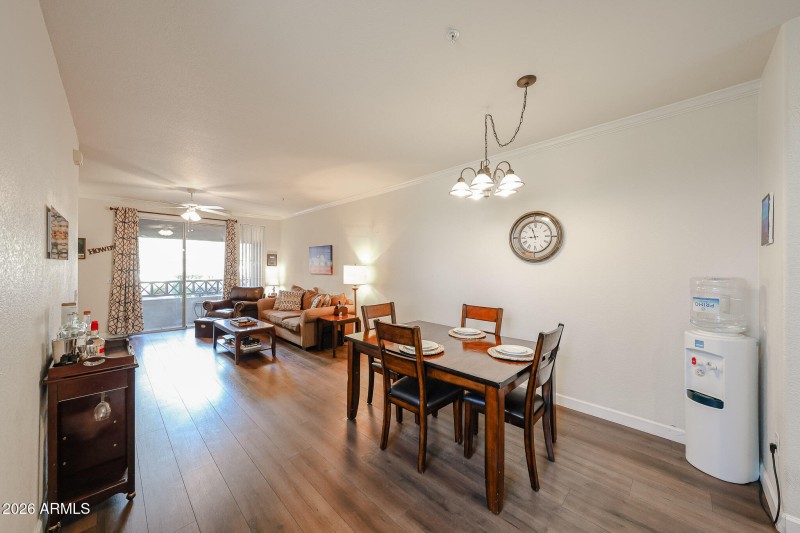 Large dining/living area