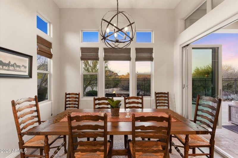 Dining Room with Desert Views