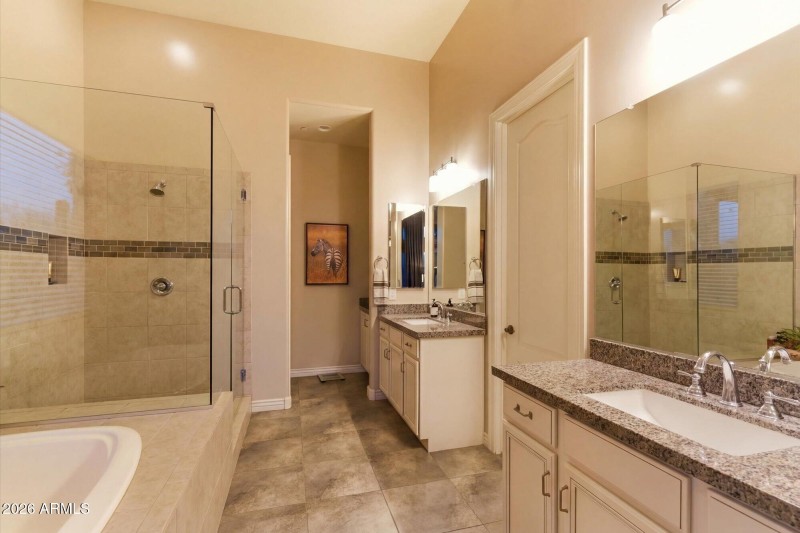 Primary Bathroom Dual Vanities