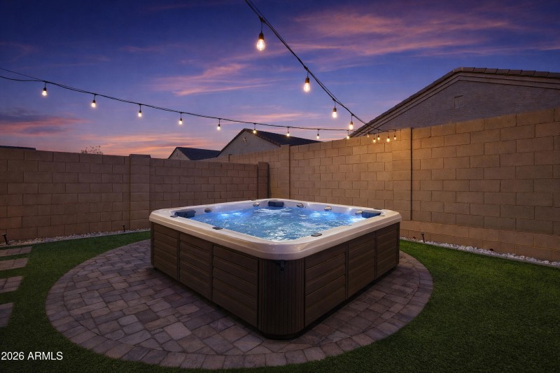 Backyard Custom Paver Pad