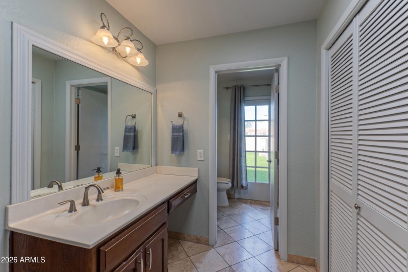 Primary bath with vanity