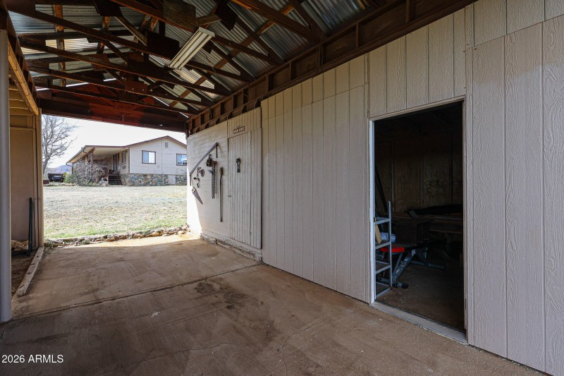 breezeway and storage room