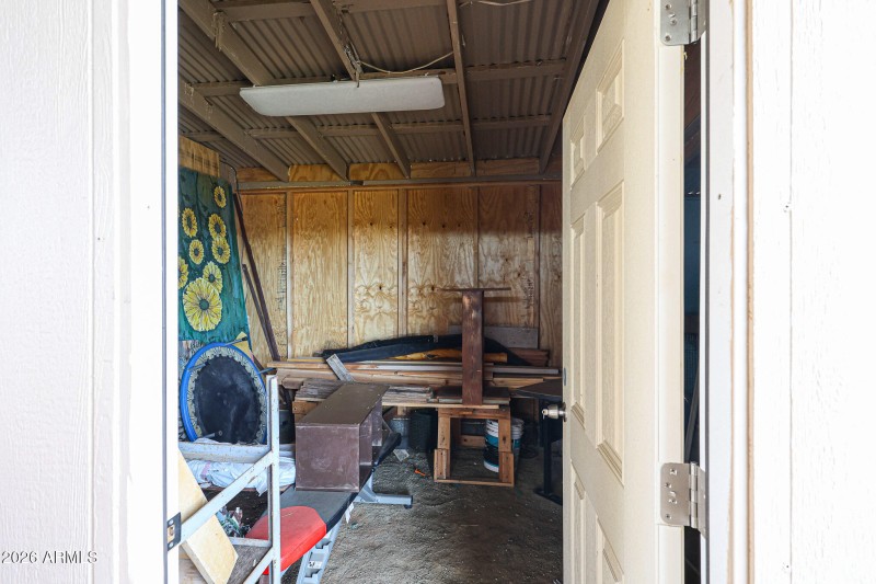 locked storage in barn