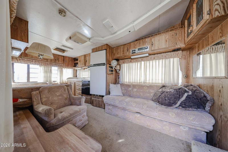 interior of RV camper