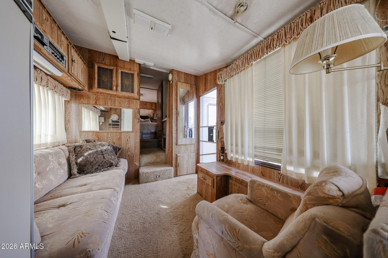interior of RV camper