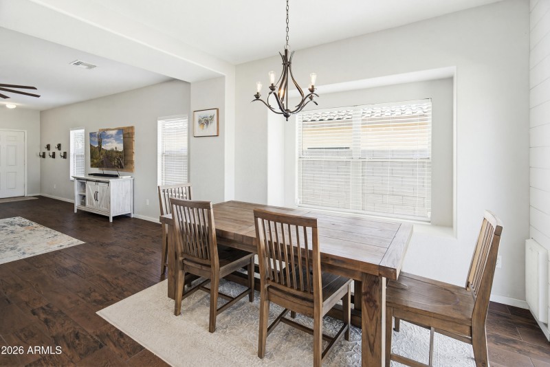 dining off kitchen and great room