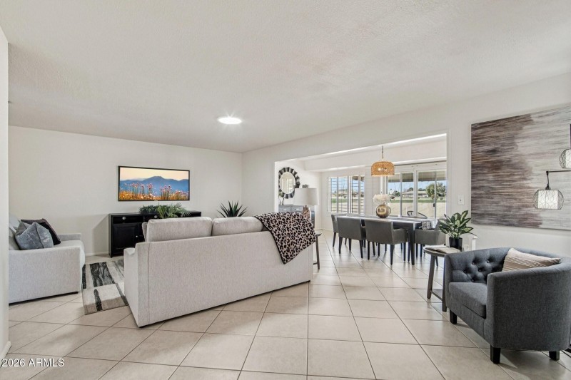 Open Concept Living & Dining