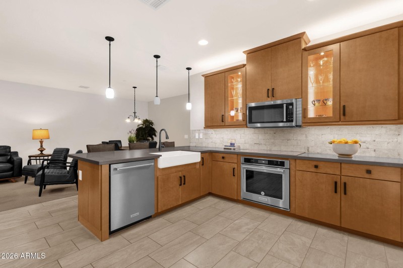 Lots of Sleek Cabinets