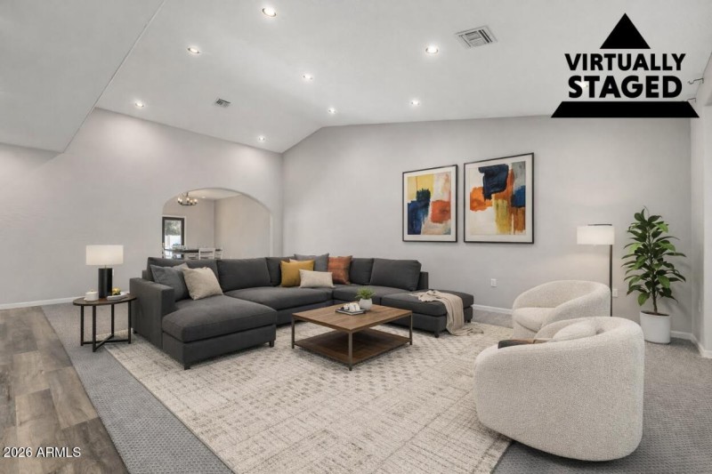 Living Room - Virtually Staged