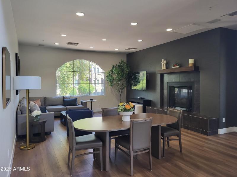 Palazzo Grand TV Room and Fireplace