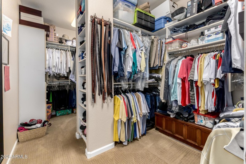 Large primary closet