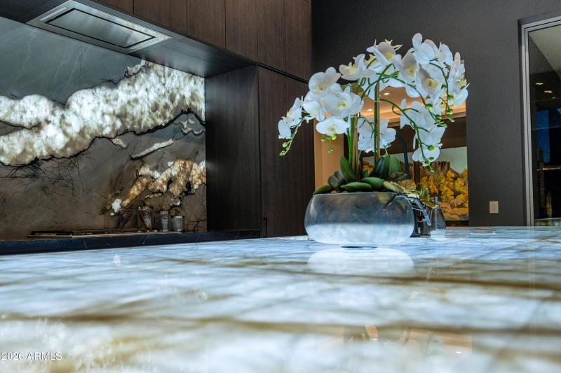 Underlit Counters and Backlit Backsplash
