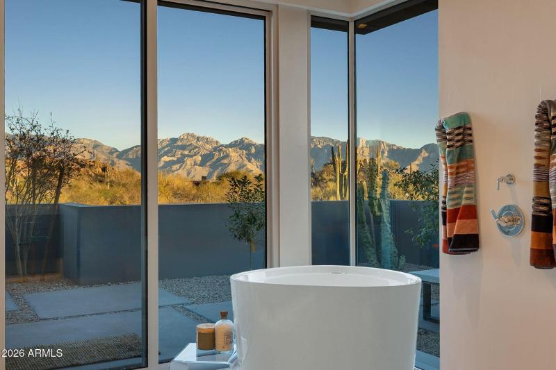 Japanese Soaking tub in primary