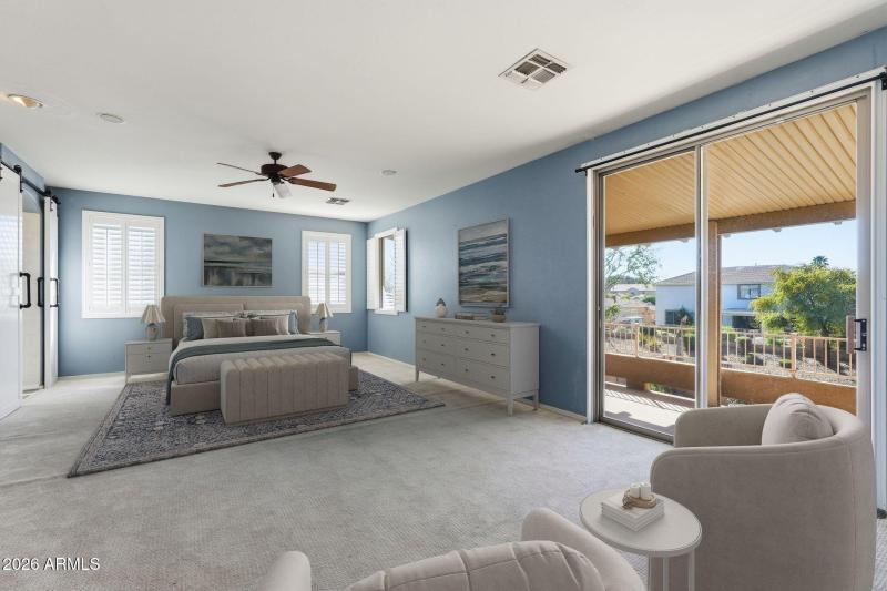 Staged Primary Bedroom