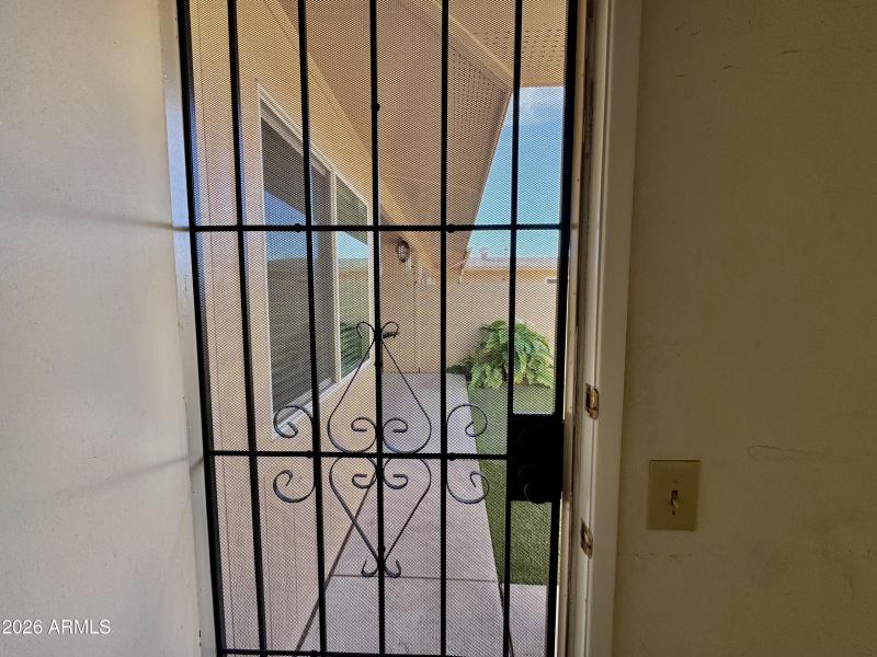 SECURITY DOOR TO BACKYARD