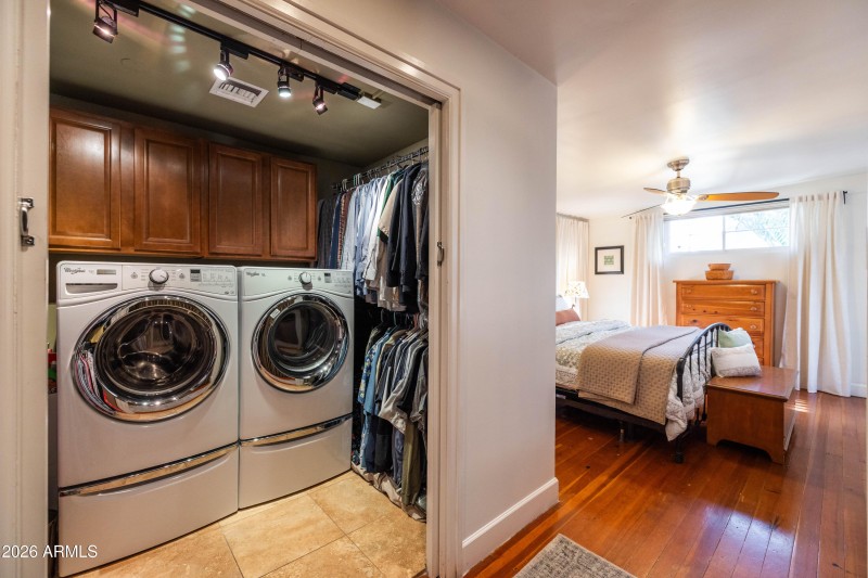 Laundry Within Primary Closet