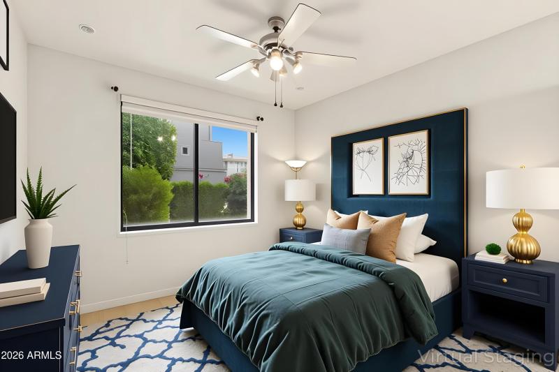 Guest Bedroom virtually staged