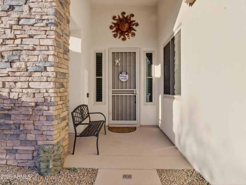 Covered Front Porch Entry
