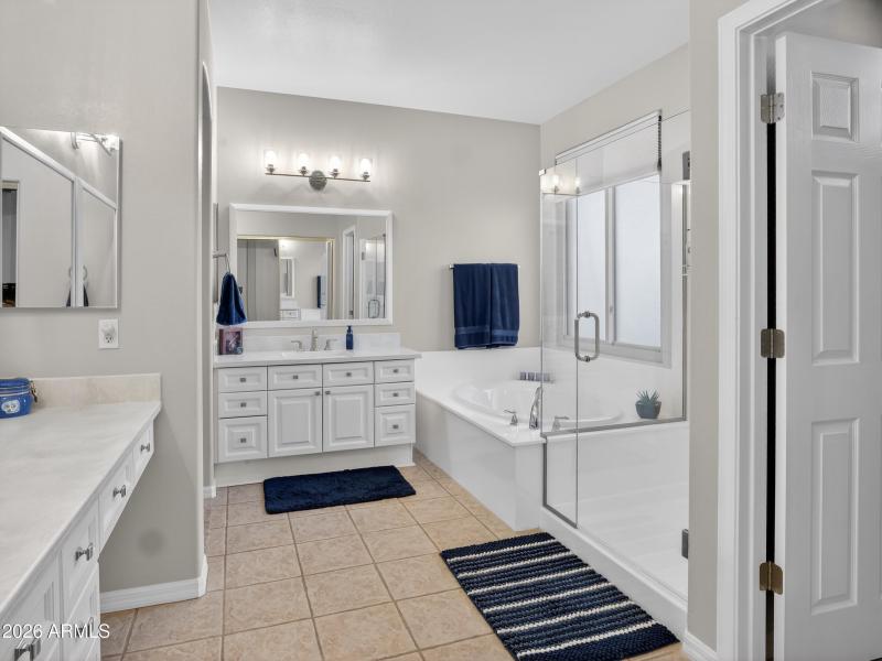Spacious Primary Bathroom