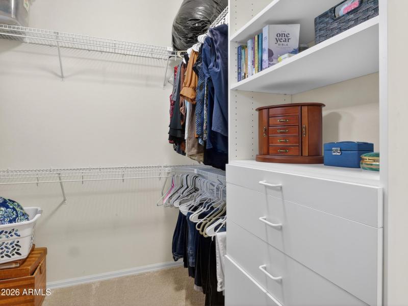 Closet With Built-In Drawers