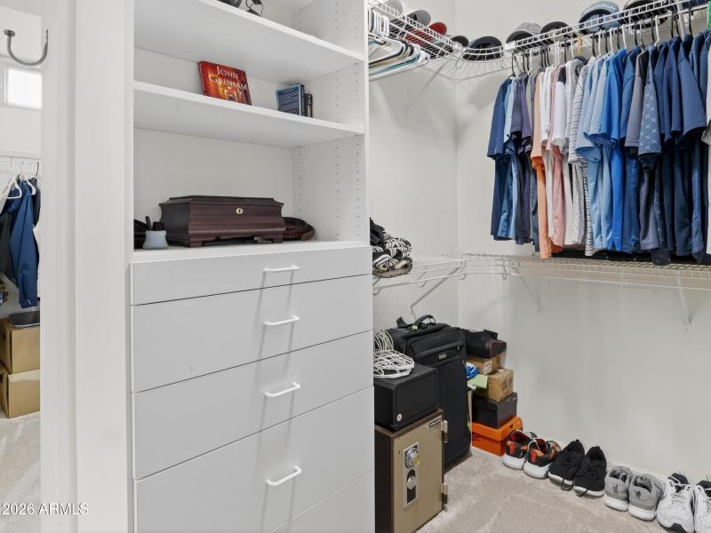 Spacious Walk-In Closet Storage