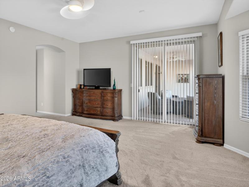 Primary Bedroom with Patio Access