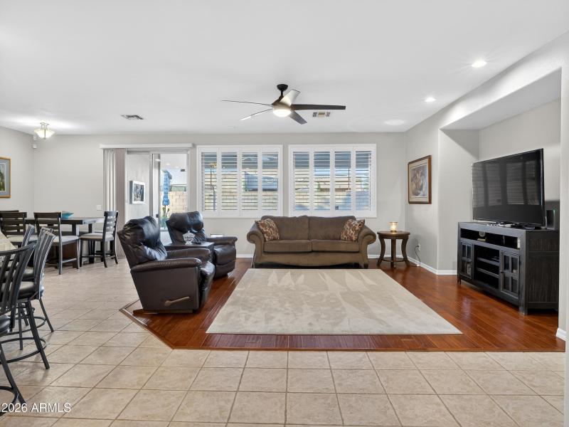 Open Living Room with Wood Floors