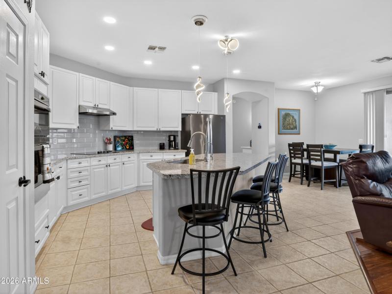 Bright Kitchen with Island Seating