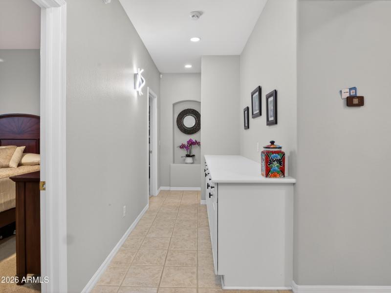 Interior Hall with Storage Cabinet