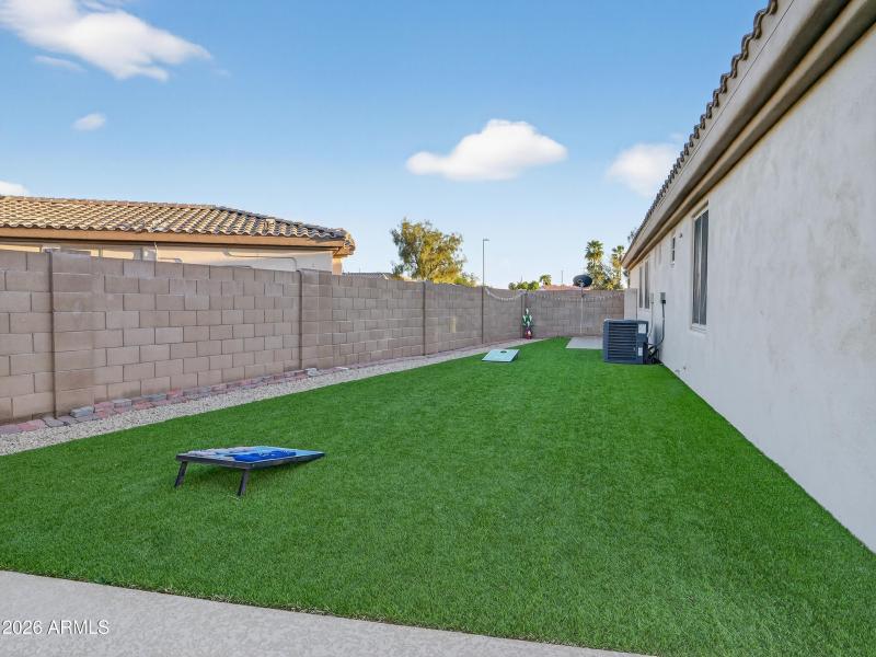 Backyard Turf Play Area