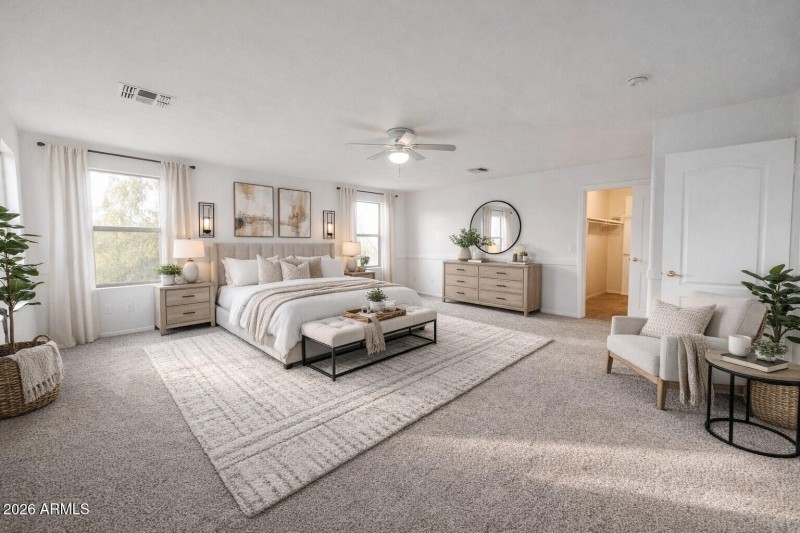Master Bedroom with furniture