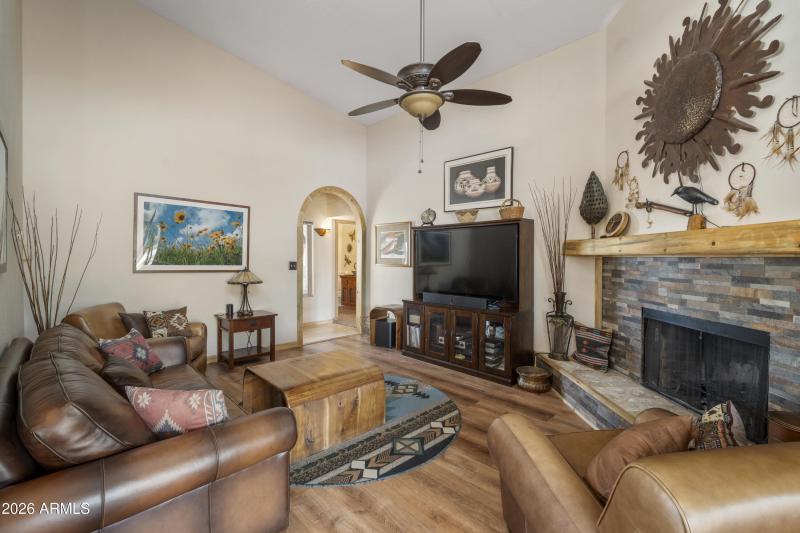 22 Family Room and Fireplace