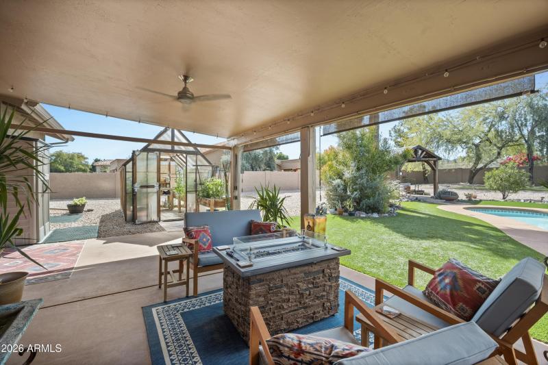 44 Back Patio to Green House