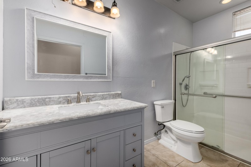HALLWAY BATH WITH HUGE WALK-IN SHOWER