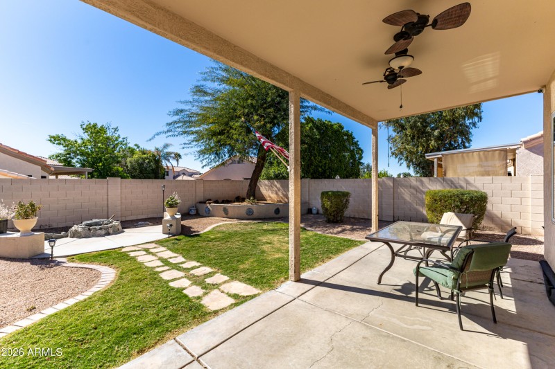 EXTENDED COVERED PATIO KEEPS THE GREAT R