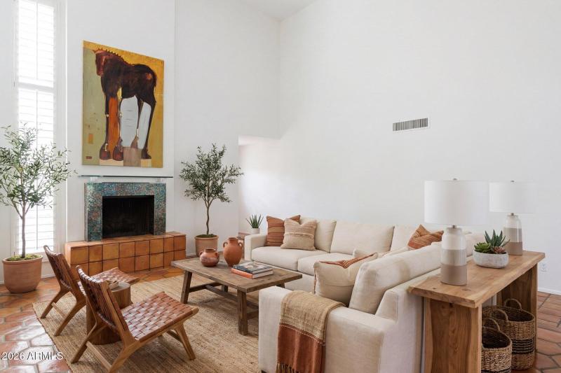 Spacious Living w/ Soaring Ceilings