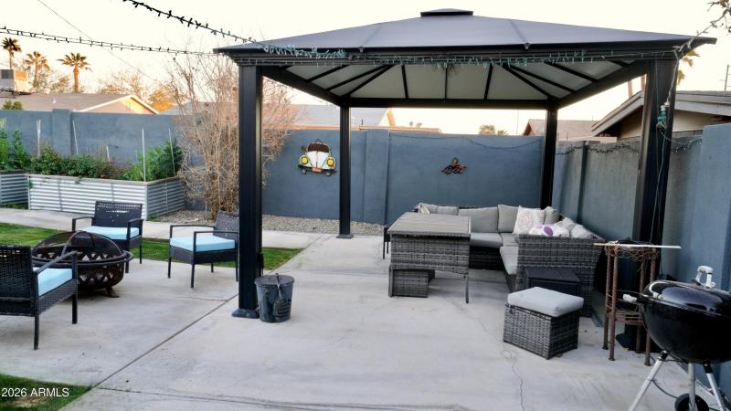 Gazebo Facing Mountains