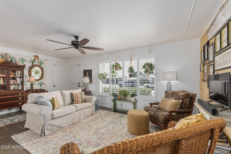 Light & Bright with plantation shutters