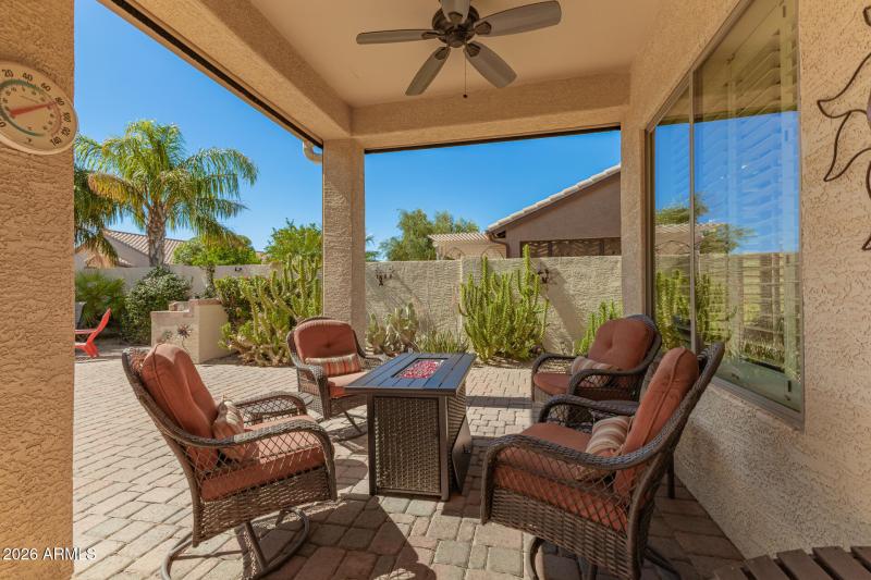 Patio can have shades down or up