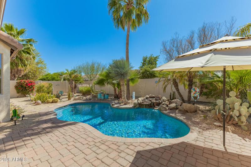 Salt water heated pool