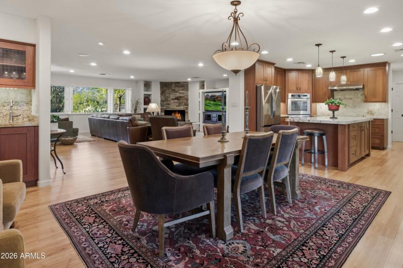 Dining Kitchen Living area
