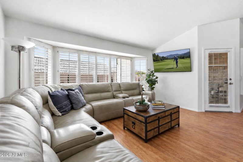 Family Gathering with Exit to Patio