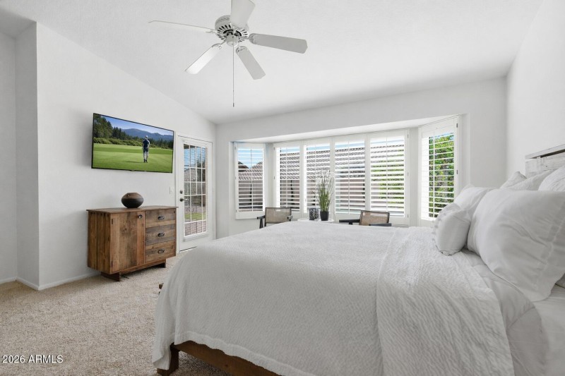 Master with Exit to Patio