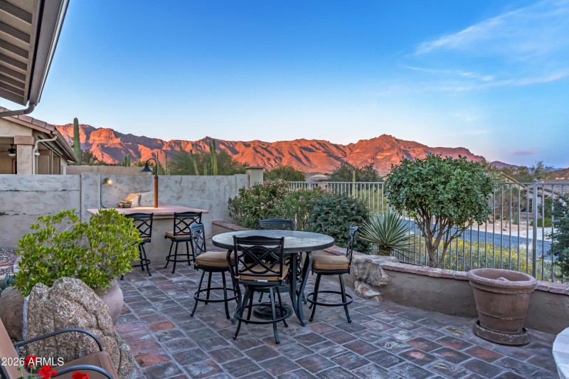 Outdoor Patio Seating area & BBQ Built