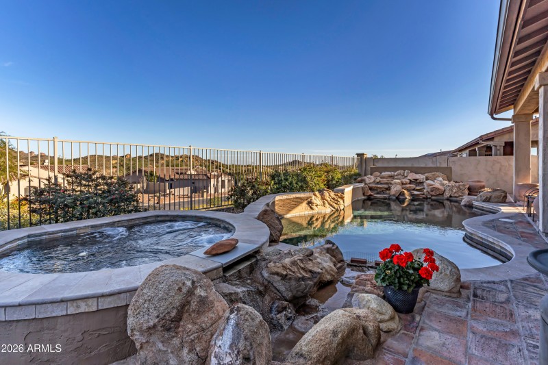 Backyard Pool and Spa