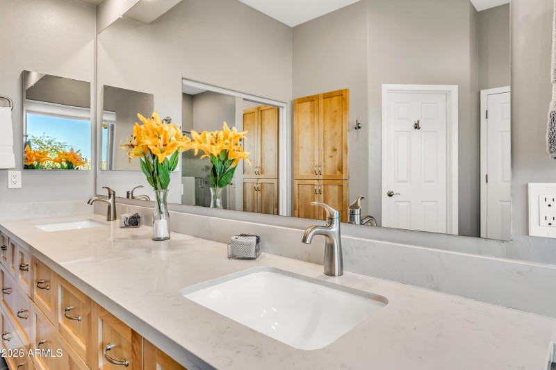 Vanity at Owners Bath