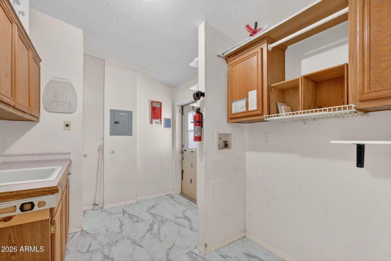 Laundry with Utility Sink & Storage