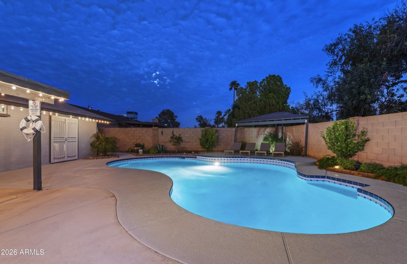 Poolside at Twilight